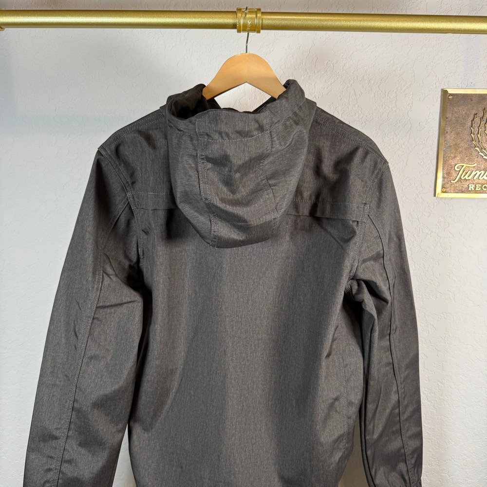 NOMAD Men's Charcoal Gray Full Zip Hooded Lightweight Jacket Size S - Picture 8 of 8
